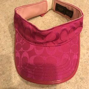 Coach signature sun visor
